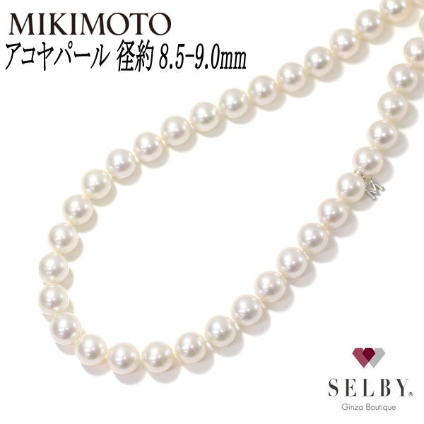 ミキモト 御木本 MIKIMOTO K18WG アコヤ真珠 ミレダイヤペンダント-