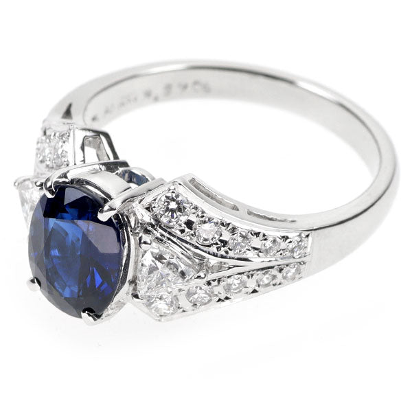 ミキモト Pt950 サファイア リング 2.57ct  0.70ct #18.0《セルビー銀座店》【S+新品同様正規店で磨き】【中古】