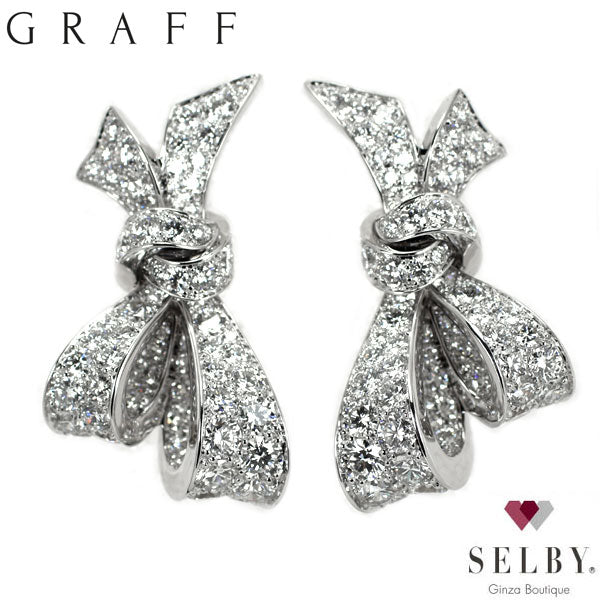 Graff K18WG Diamond Earrings Tilda's Bow《Selby Ginza Store》 [S+Polished at an official store like new] [Used]  Liquid error (snippets/selby-collection-card-list line 33): Could not find asset snippets/selby-bland-name.liquid