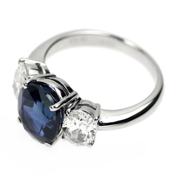 Pt900 Sapphire Ring 4.23ct D1.18ct #11.0《Selby Ginza Store》 [S Polished like new] [Used] 