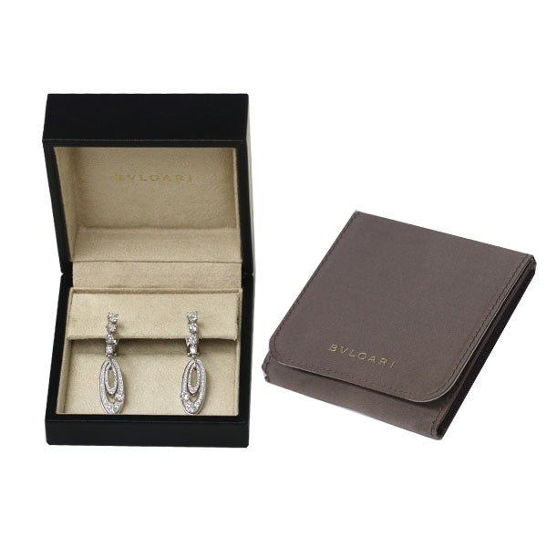 Bvlgari K18WG Diamond Earrings Elysia《Selby Ginza Store》[S+Polished at an official store like new] [Used] 