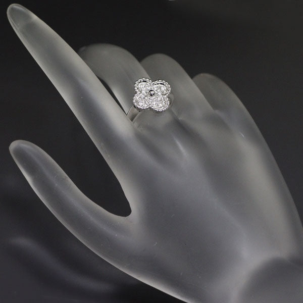 Van Cleef & Arpels K18WG Diamond Ring Vintage Alhambra #10《Selby Ginza Store》[S+Polished at an official store like new] [Used]<br> Regular price 750,000 yen ⇒ Christmas Sale price 620,000 yen