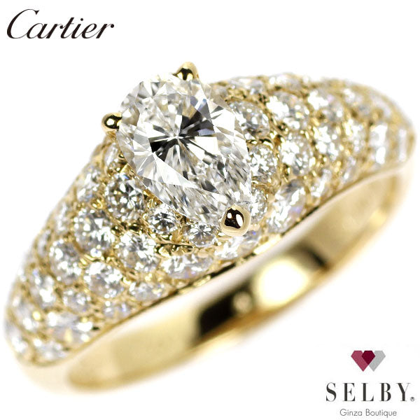 Cartier K18YG Diamond Ring #7.0《Selby Ginza Store》[S+Polished at an official store like new] [Used]  Liquid error (snippets/selby-collection-card-list line 33): Could not find asset snippets/selby-bland-name.liquid