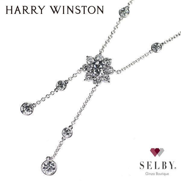 Harry Winston Pt950 Diamond Pendant Necklace Sunflower Lariat 41.0cm《Selby Ginza Store》 [S Polished like new] [Used]<br> Regular price 6,000,000 yen ⇒Christmas Sale price 4,500,000 yen Liquid error (snippets/selby-collection-card-list line 33): Could not find asset snippets/selby-bland-name.liquid