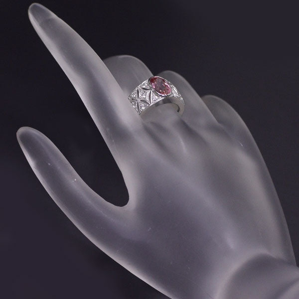 Mikimoto Pt950 Pink Sapphire Ring from Sri Lanka 2.57ct D0.47ct #10.0 [S+Polished at an official store like new] [Used 