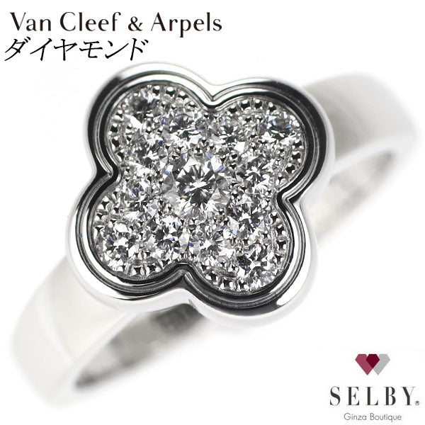 Van Cleef & Arpels K18WG Diamond Ring Pure Alhambra #7.0《Selby Ginza Store》[S+Polished at an official store like new] [Used]  Liquid error (snippets/selby-collection-card-list line 33): Could not find asset snippets/selby-bland-name.liquid