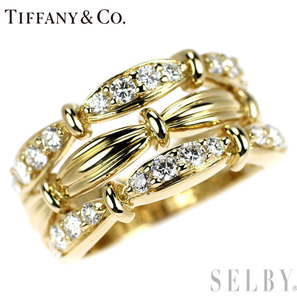 Tiffany K18YG Diamond Ring #10.0《Selby Ginza Store》 [S Polished like new] [Used] 