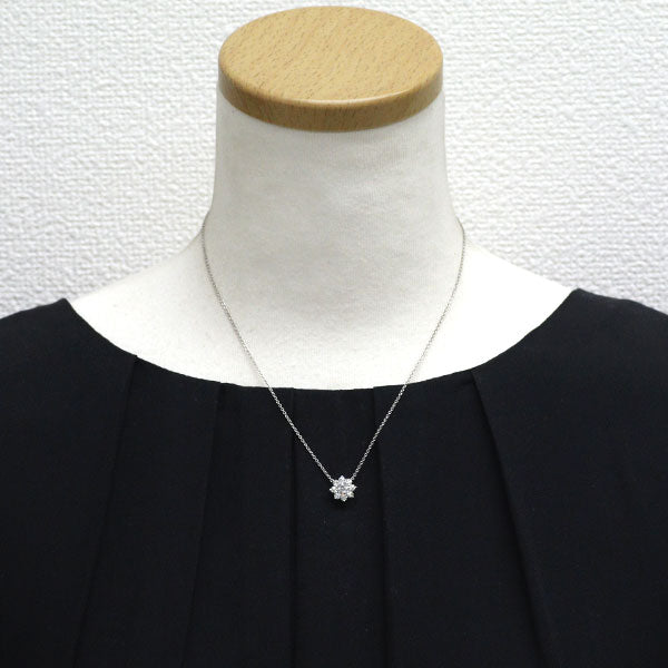 Harry Winston Pt950 Diamond Pendant Necklace Sunflower Mini 40.0cm《Selby Ginza Store》 [S Polished like new] [Used]<br> Regular price 1,160,000 yen ⇒ Christmas Sale price 1,100,000 yen
