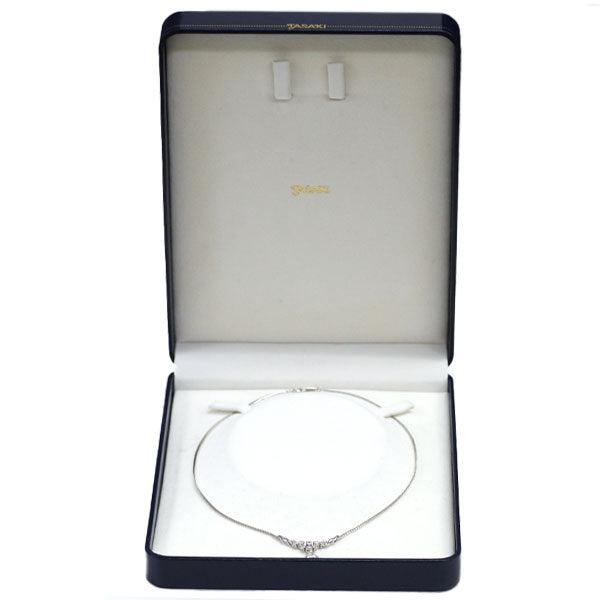 TASAKI Pt900/ Pt850 Pear shape diamond pendant necklace 1.50ct / 0.30ct 42.0cm [S Polished like new] [Used] 