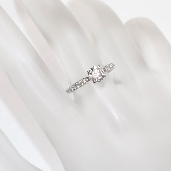 Tiffany Pt950 Diamond Ring Harmony Half Circle 0.613ct F VS2 3EXHC #9.0 [Selby Ginza Store] [S Polished like new] [Used] 