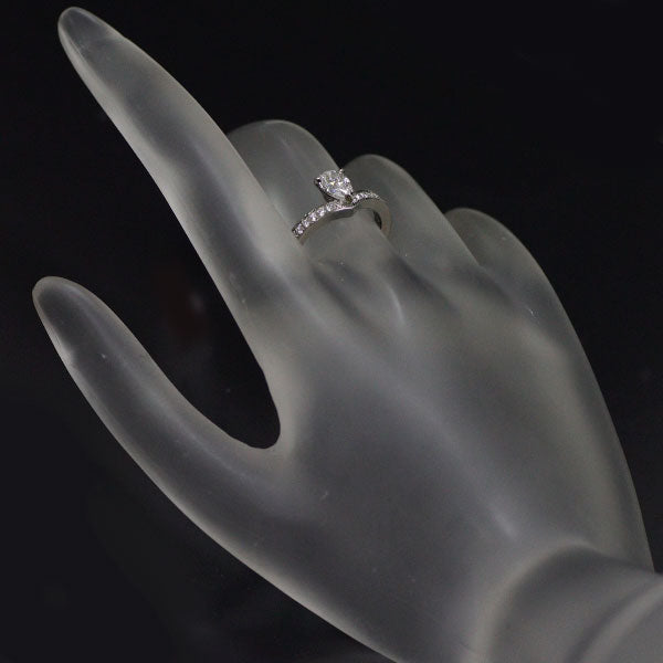 Chaumet Pt950 Pear Shape Diamond Ring Josephine Aigrette 0.50ct E VS1 EX/VG #10.0 [S Polished Like New] [Used] 