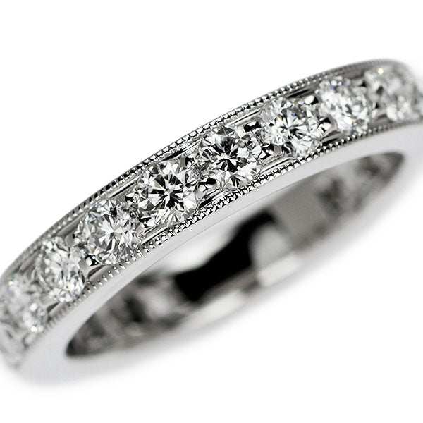 Tiffany Pt950 Diamond Full Eternity Ring Legacy #7.5《Selby Ginza Store》[S Polished like new] [Used] 