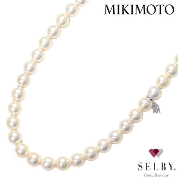 Mikimoto K18WG Pearl/Pearl Necklace 8.5mm-9.0mm 39.5cm《Selby Ginza Store》[S+Polished at an official store like new] [Used]  Liquid error (snippets/selby-collection-card-list line 33): Could not find asset snippets/selby-bland-name.liquid