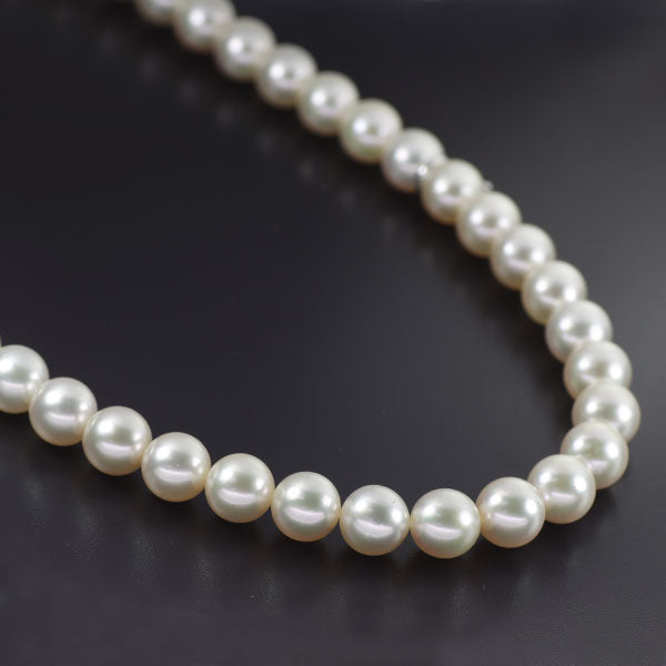 Mikimoto K18WG Pearl/Pearl Necklace 8.5mm-9.0mm 39.5cm《Selby Ginza Store》[S+Polished at an official store like new] [Used] 