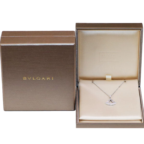 Bvlgari K18WG Diamond Pendant Necklace Diva Dream 43.0cm《Selby Ginza Store》[S+Polished at an official store like new] [Used] 